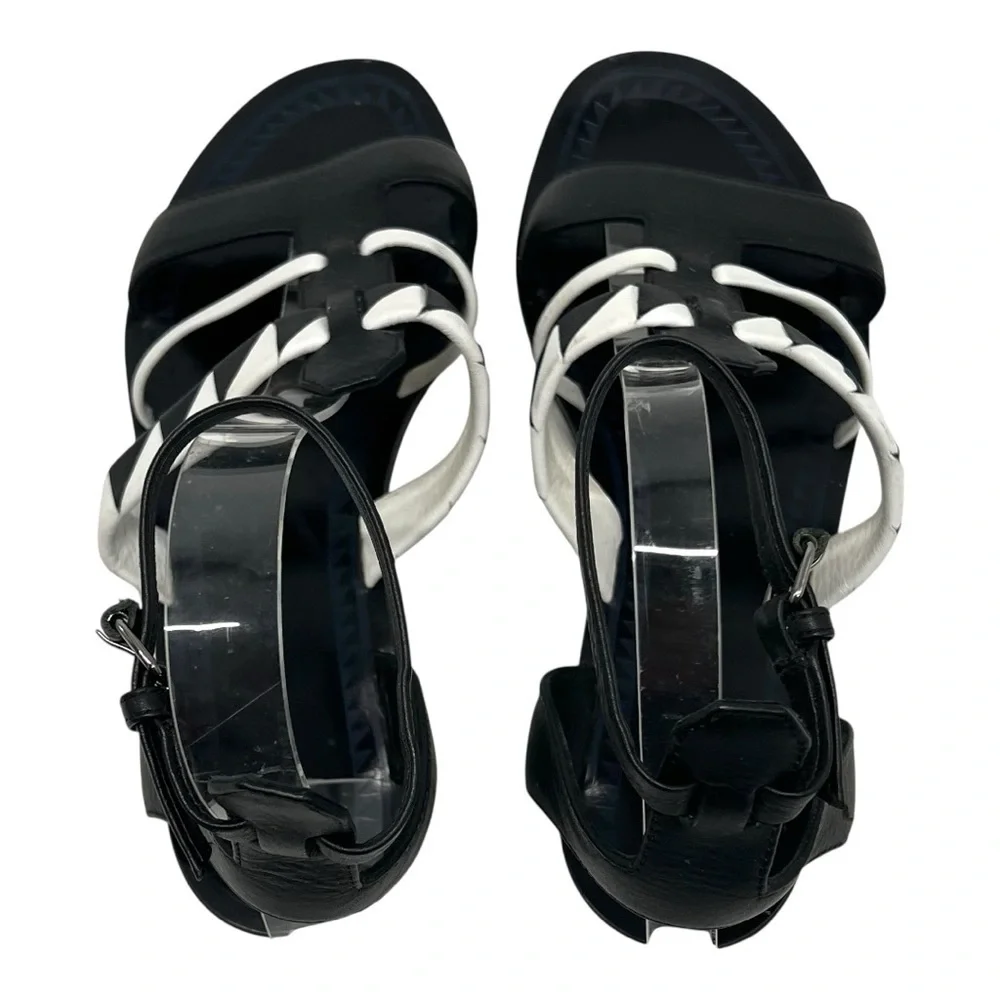 Proenza Schouler Leather Two Tone Gladiator Ankle Strap Sandals Women’s 38 - Picture 9 of 15